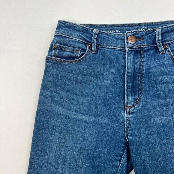 Ann Taylor Loft Womens Curvy Skinny Ankle Jeans Mid Rise Size 2/26 - Picture 4 of 9